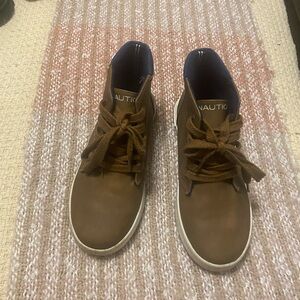 Nautica Boy’s Brown and Blue Sneakers Boots